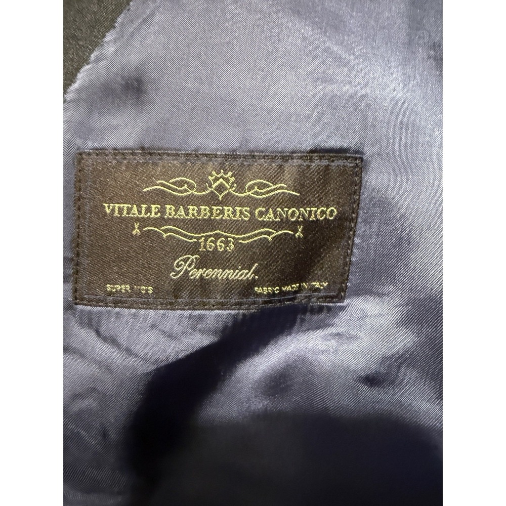 Suitsupply Napoli Vitale Barberis Canonico Blazer Navy Blue Size 38R Damaged - Picture 7 of 9